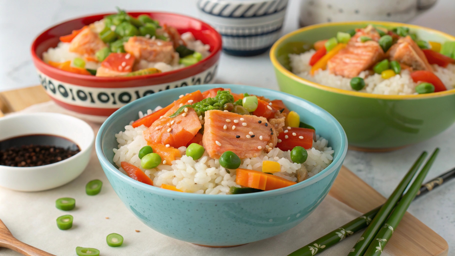 Delicious Salmon Rice Recipe Bowls: Easy Fried Rice Recipe to Cook