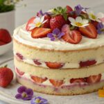 strawberry vanilla cake